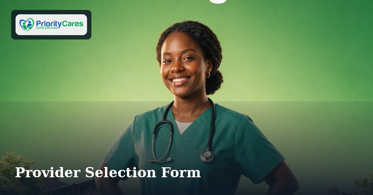 Provider Selection Form